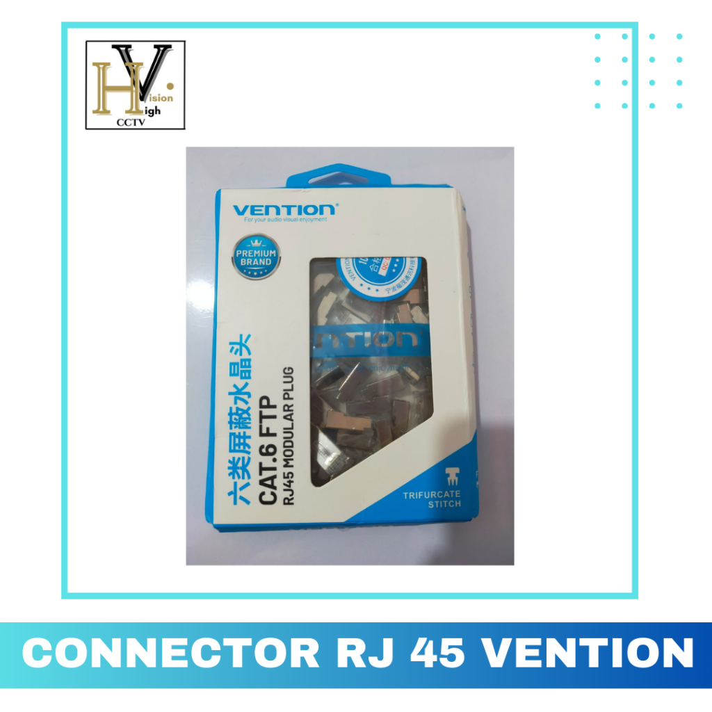CONNECTOR RJ 45 CAT 6 VENTION @50