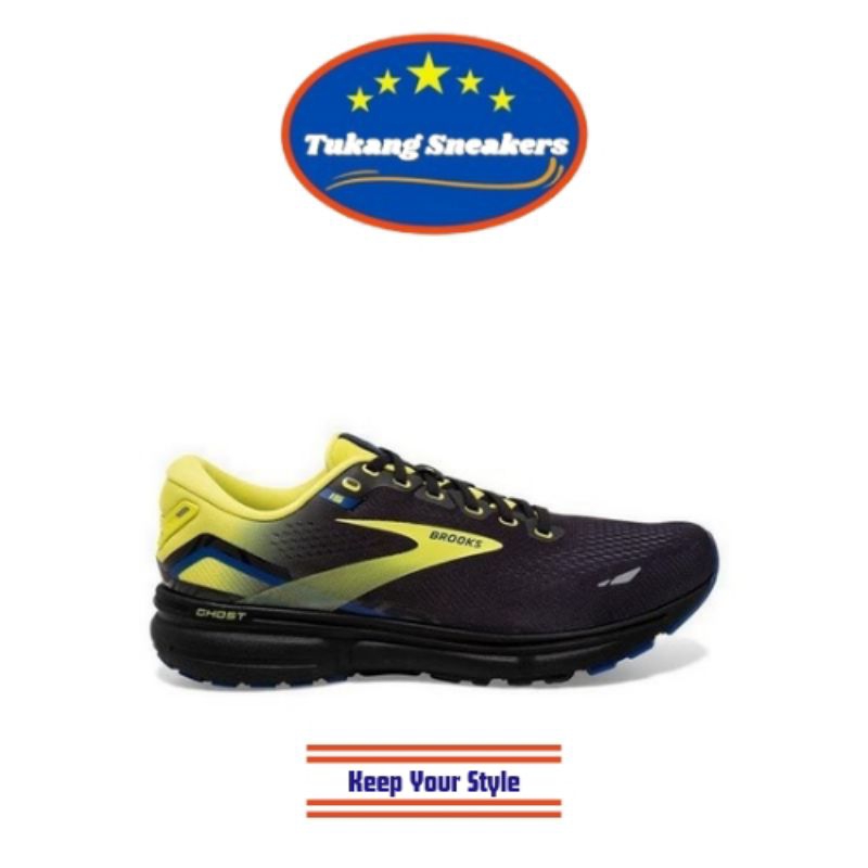 Sepatu Lari Pria Brooks Ghost 15 Hitam BRO10393D063