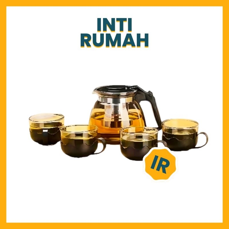 TEA POT SET + SARINGAN 5 IN 1 GSF G-3505