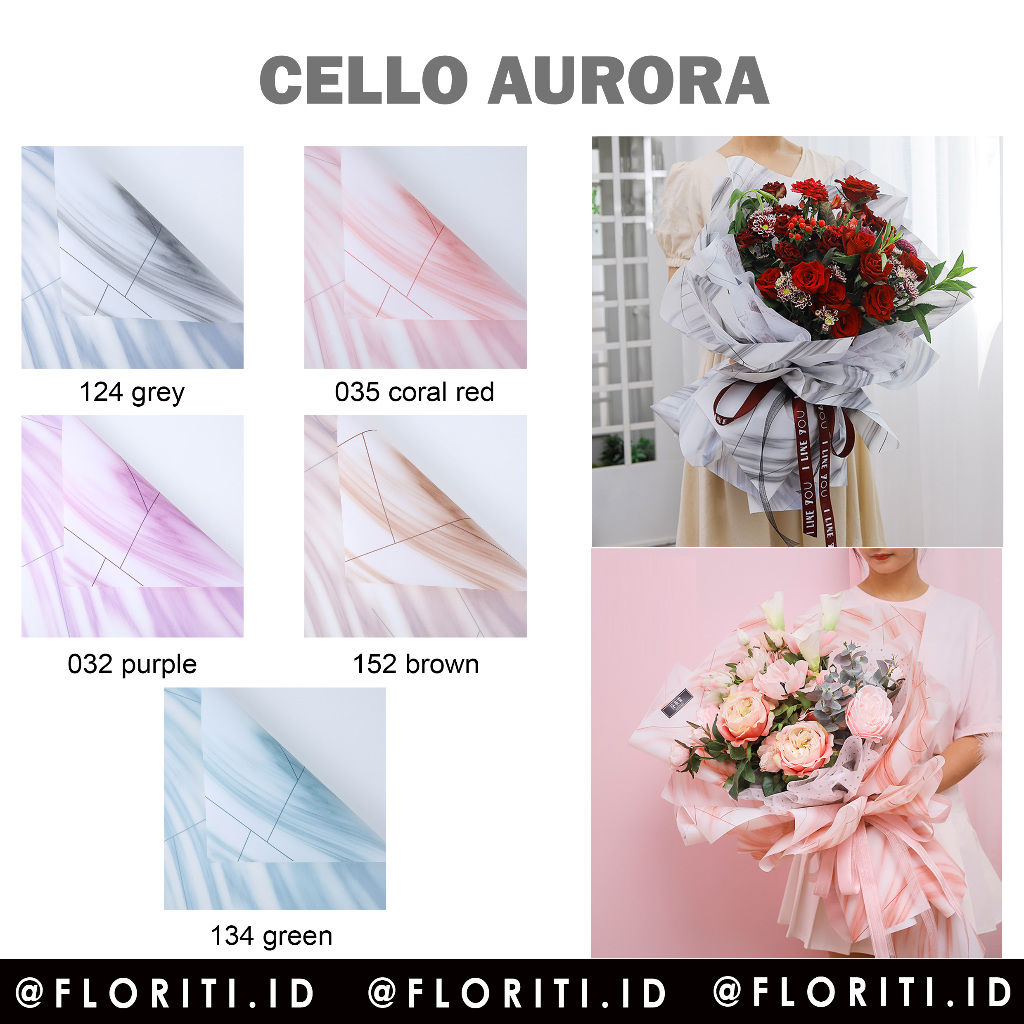 

(20 lembar) kertas buket cellophane aurora gradasi
