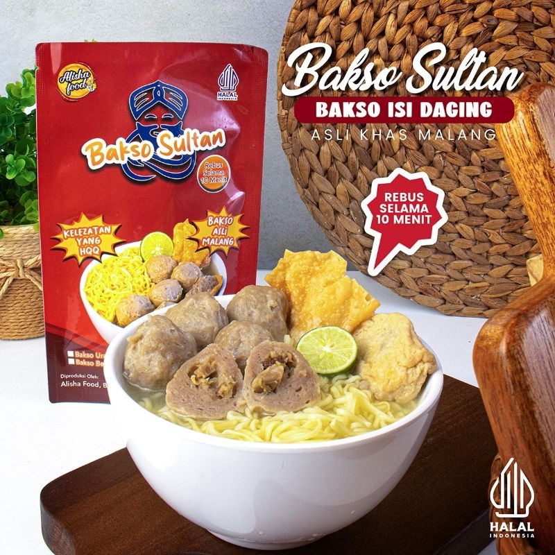 

(BAKSO SAPI) BAKSO SULTAN ISI DAGING SAPI
