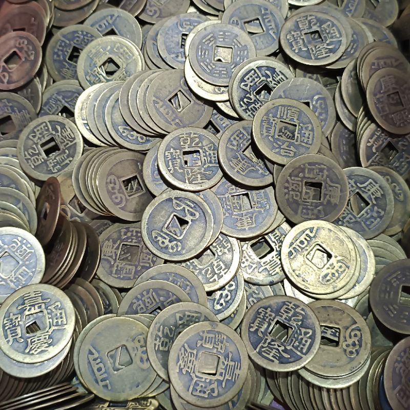 Koin Cina Kuno Untung Keberuntungan Fengshui Coin Cina
