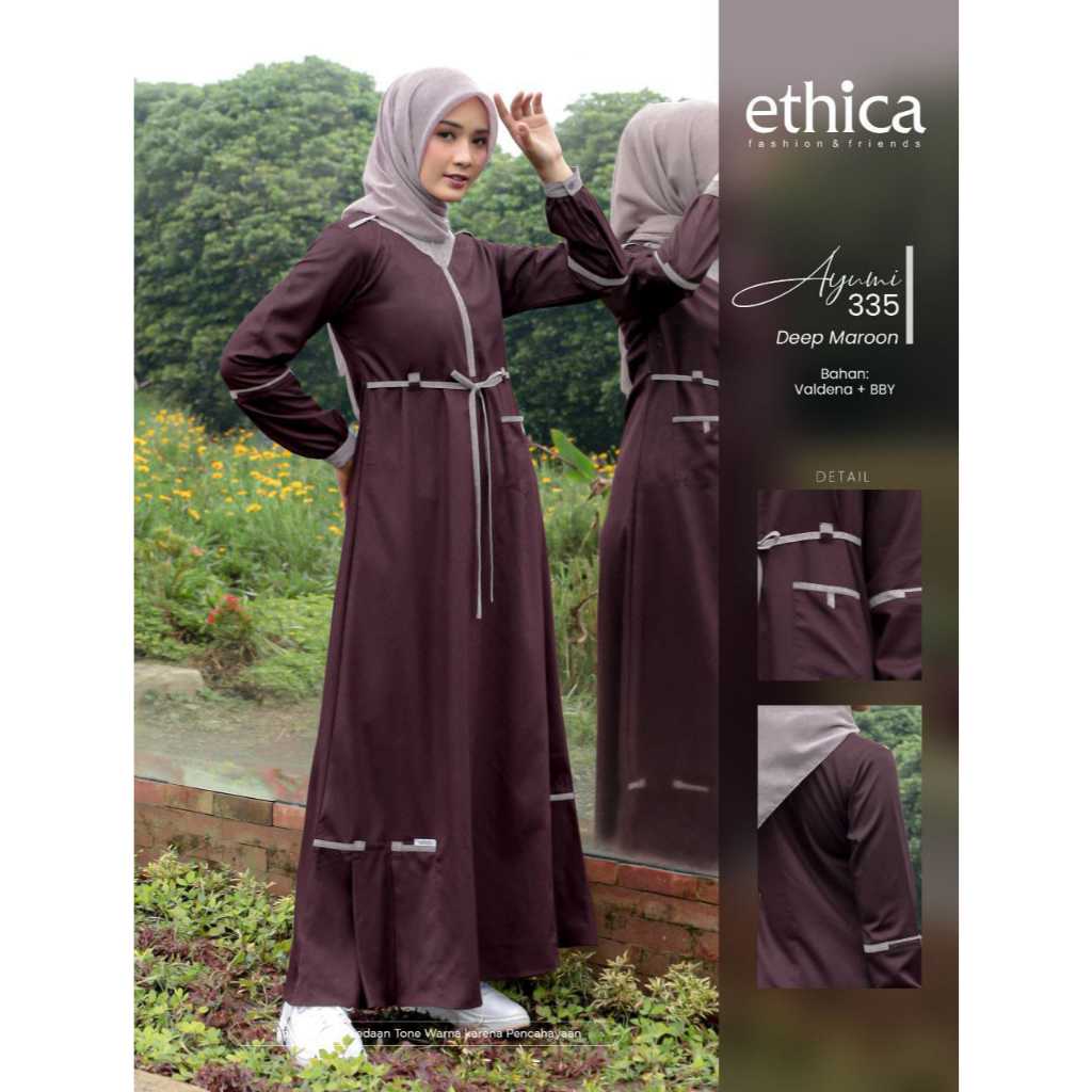 Ethica Ayumi 335 Gamis Dewasa Wanita Best Seller