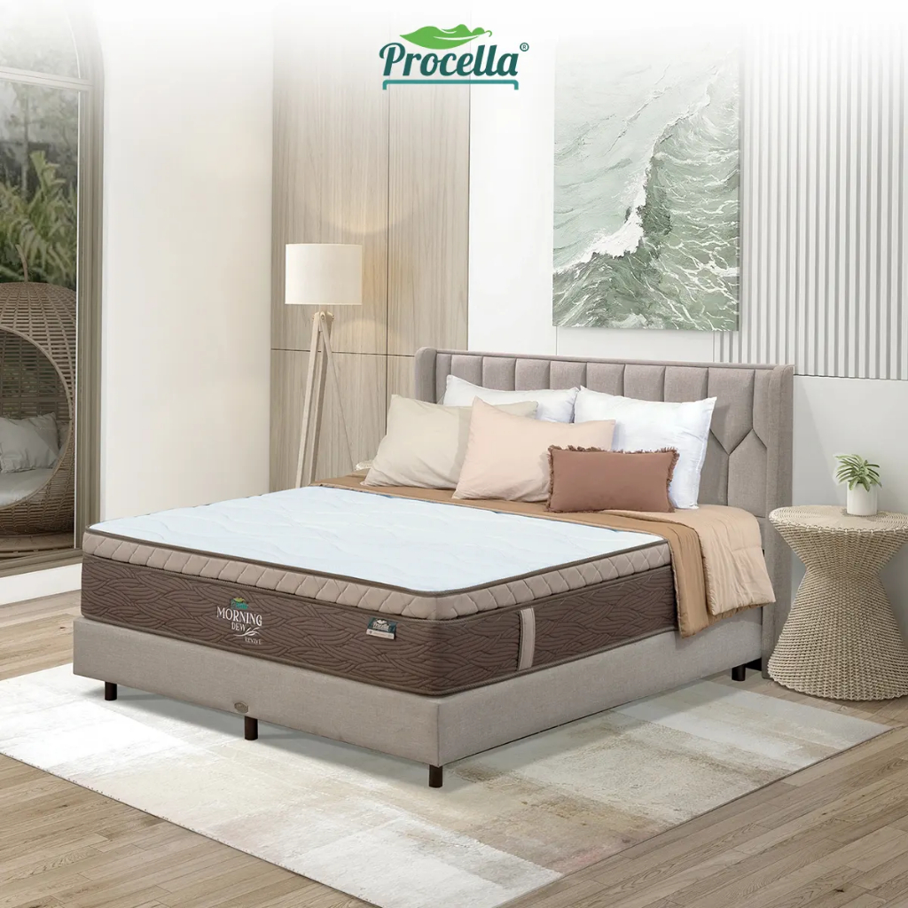 Procella Spring Bed Morning Dew| Kasur Only dan Full Set | 100/120/160/180/200x200 | SP Mattress