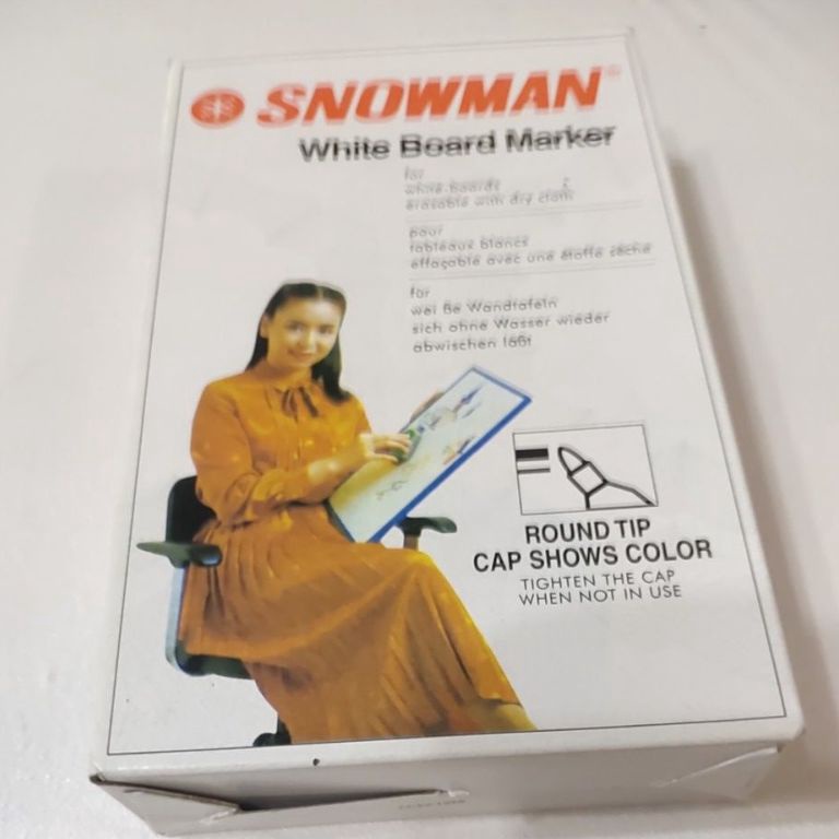 

KODE N29X Spidol snowman Whiteboard hitam isi 12pcsBest Seller