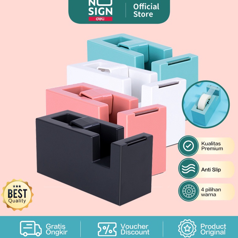 

KODE V25A Deli Nusign Dispenser Tape Non Slip Pisau Tajam 4 Warna NS121