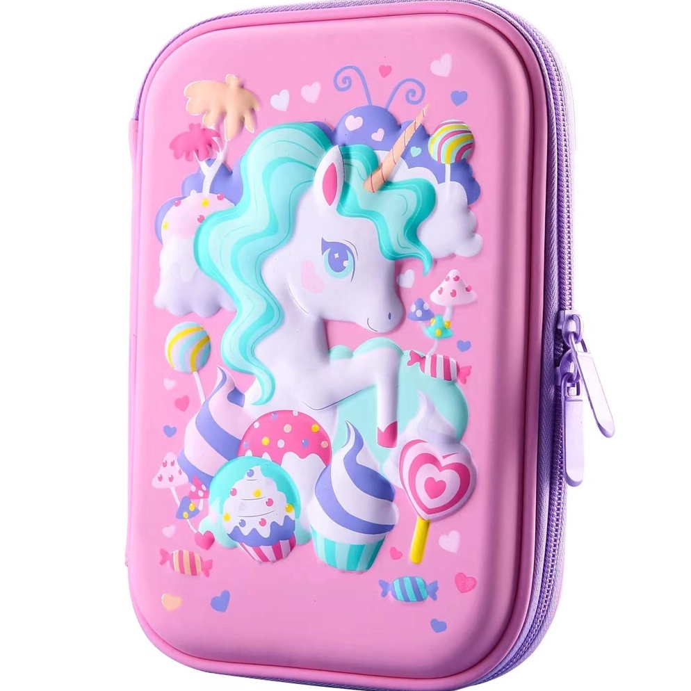 

KODE R68S Kotak Pensil 3D Timbul Unicorn Lolipop Anak Perempuan Hardcase Tempat Pensil Unicorn Lolipop Bahan EVA Kado Ultah Anak Perempuan Import Berkualitas kado ulang tahun anak tempat pensil Blingberry