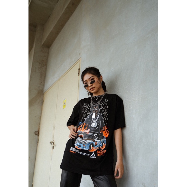 

KODE F33L Ori SCA x Shoofity Handmade Travis JACKBOYS art collaboration Tshirt lakilaki dan perempuan