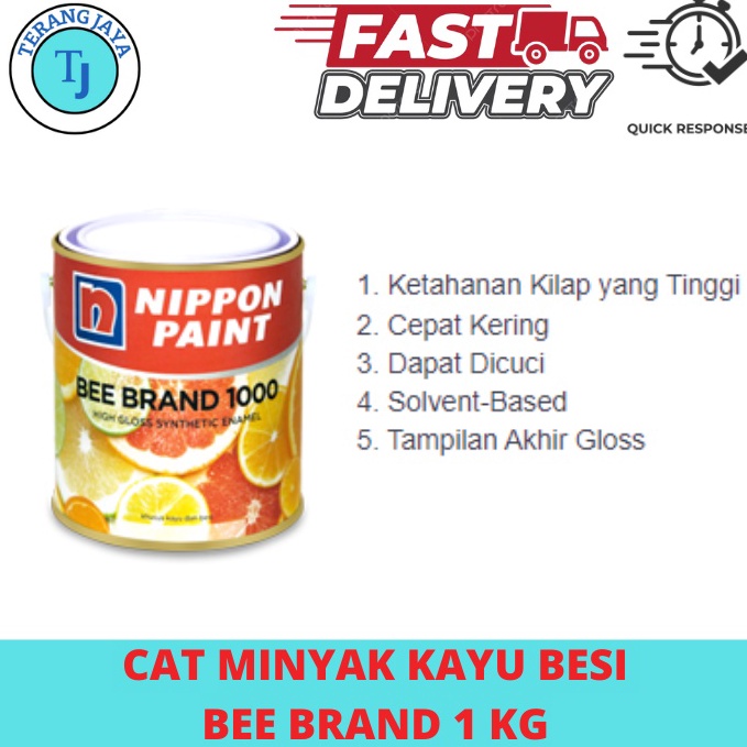 

KODE S79J Cat Minyak Kayu Besi Bee Brand 1 Nippon Paint
