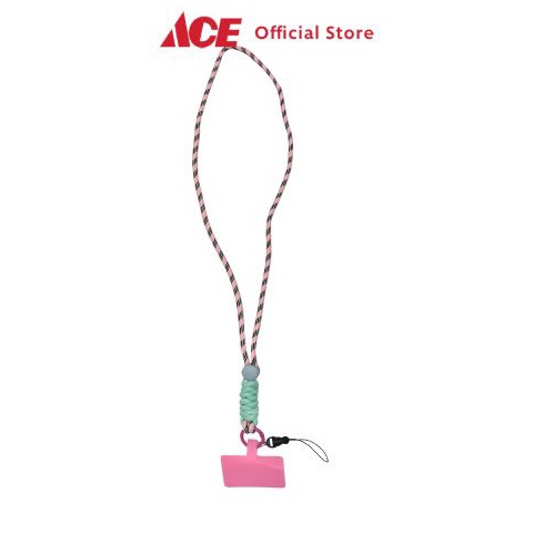 

KODE E86R Ace Ataru Lanyard Color Block Strap Pink Tali Leher Name Tag Id Card Kartu Akses Tali Gantungan Hp