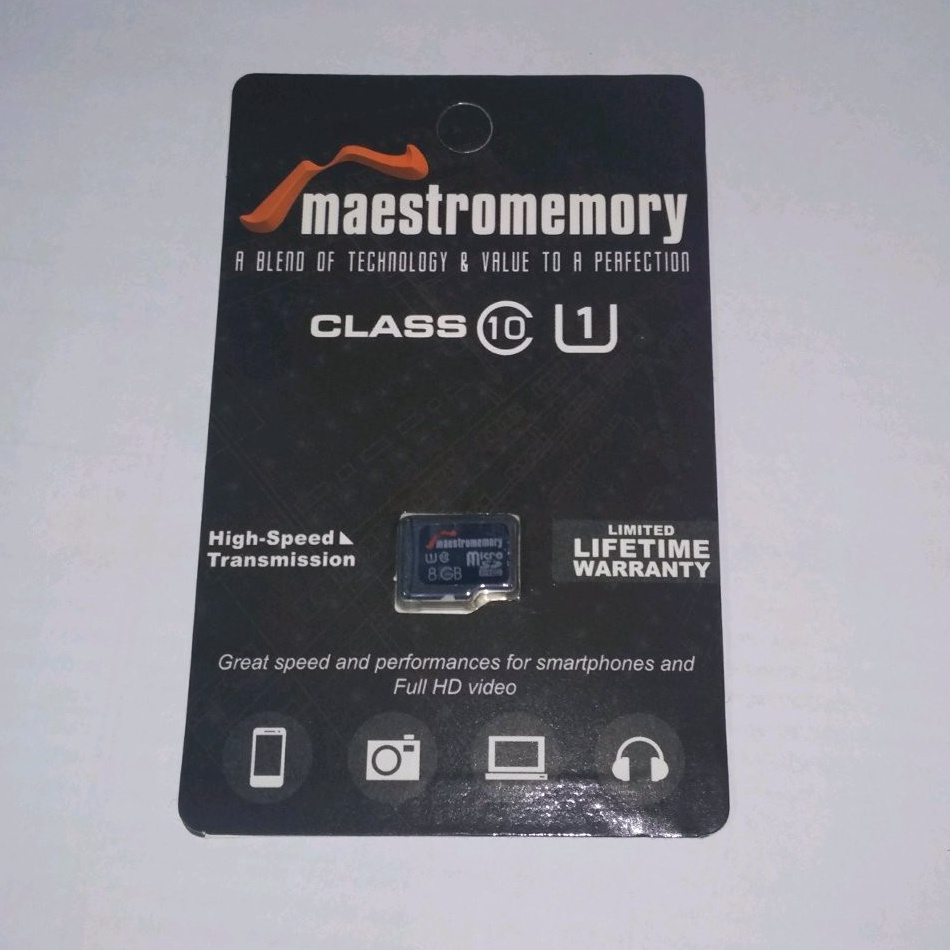 Micro SD Maestro 8GB Class 1 Packing microsd 8gb ori mmc KODE G9F7