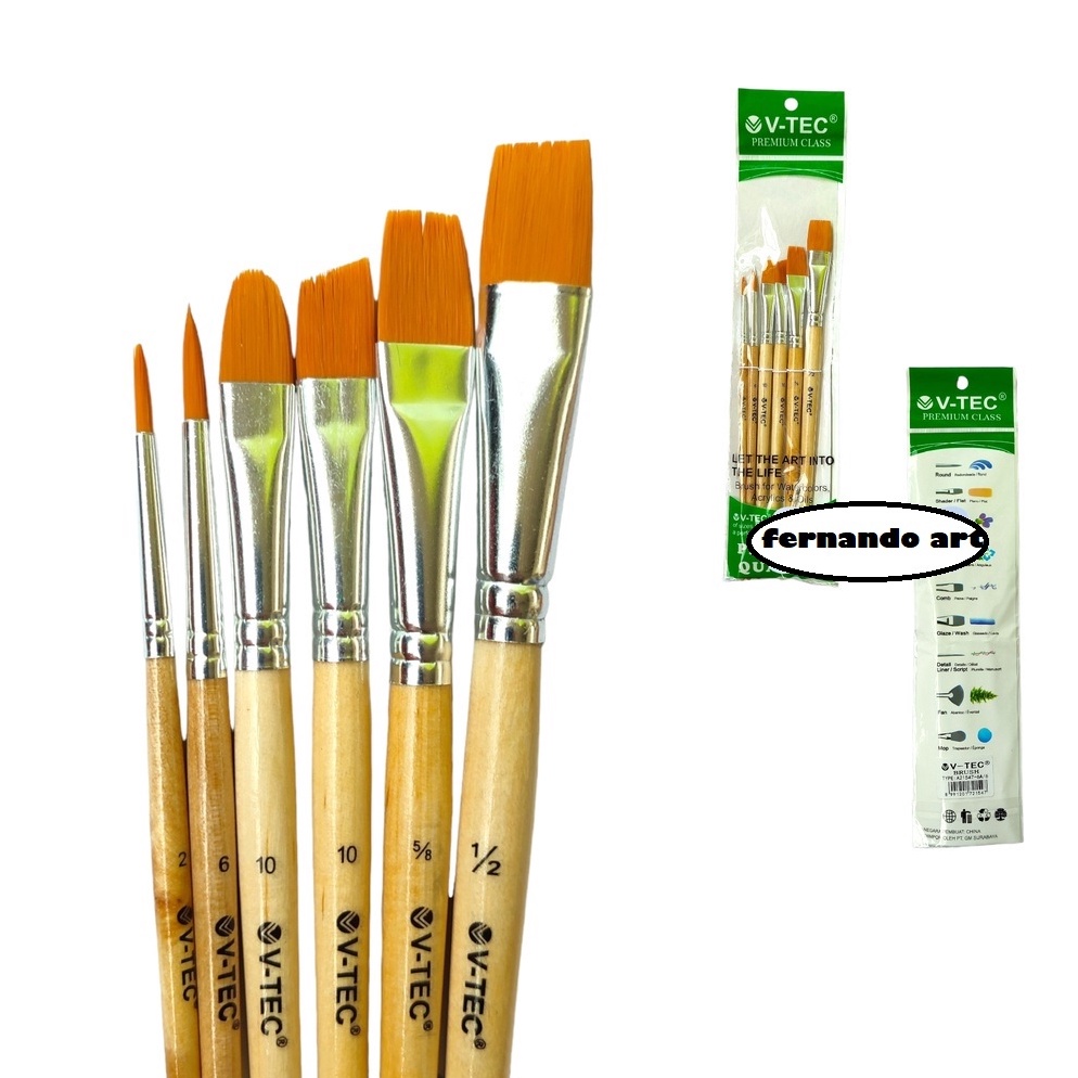

KODE Q17W VTec Brush A215476A6 Kuas VTec Set isi 6Pcs