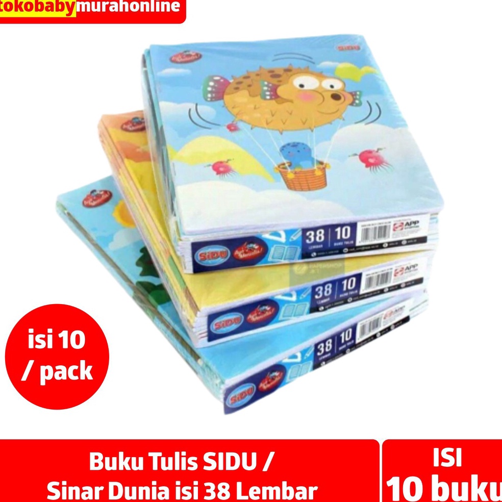 Diminati BUKU TULIS SIDU 38 LEMBAR PACK ISI 1PCS  BUKU TULIS SIDU ISI 38