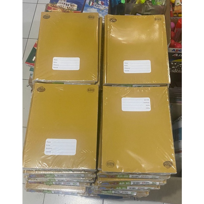 

KODE U86Y Buku Tulis Sinar Dunia 4 lembar 1 Pak Isi 1 Buku Sidu Cover Polos Coklat