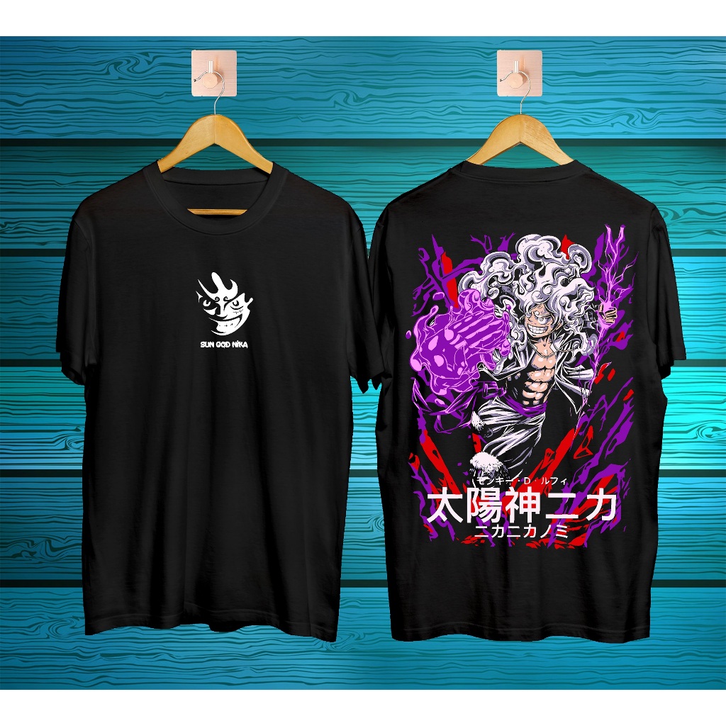 Kaos Anime Luffy Angry Gear 5 One Piece / Kaos Kanji / Kaos Jepang / T-shirt / Kaos Pria / Kaos COTT