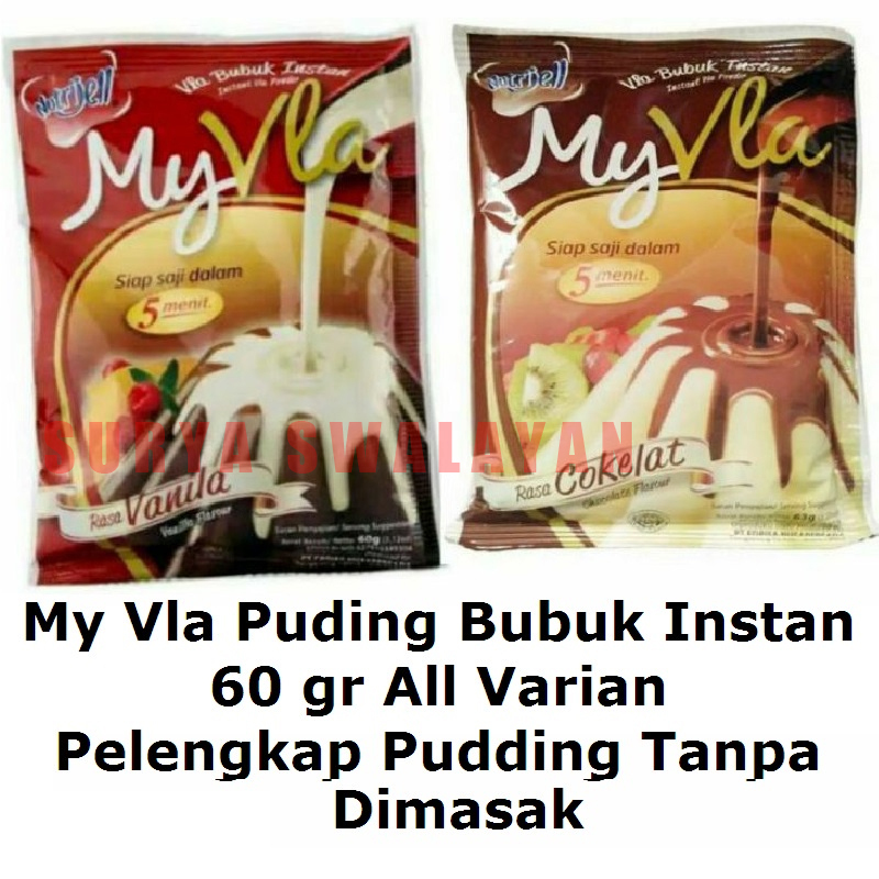 

My Vla Puding Instan Bubuk 60 gr All Varian