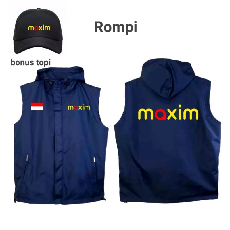 jaket Rompi Maxim + bonus topi