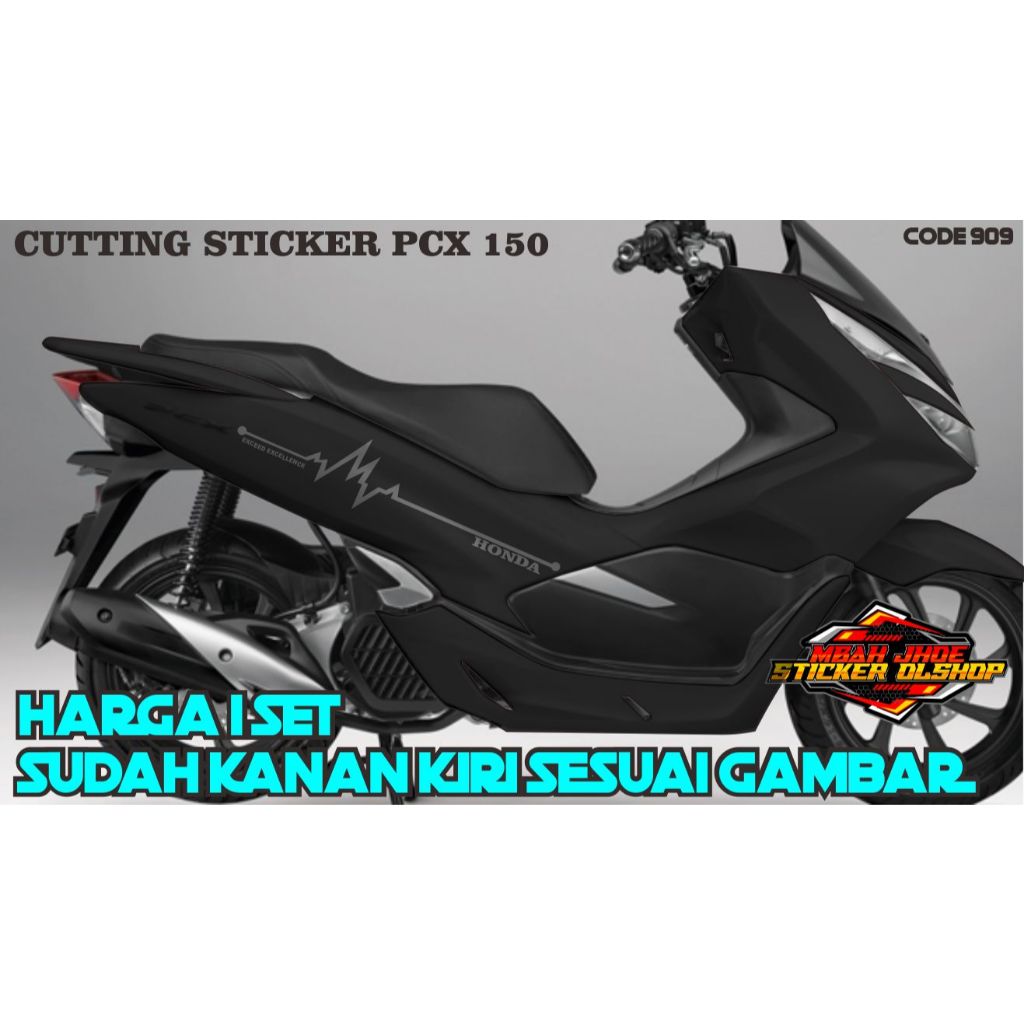 CUTTING STICKER PCX 150 BODY HITAM