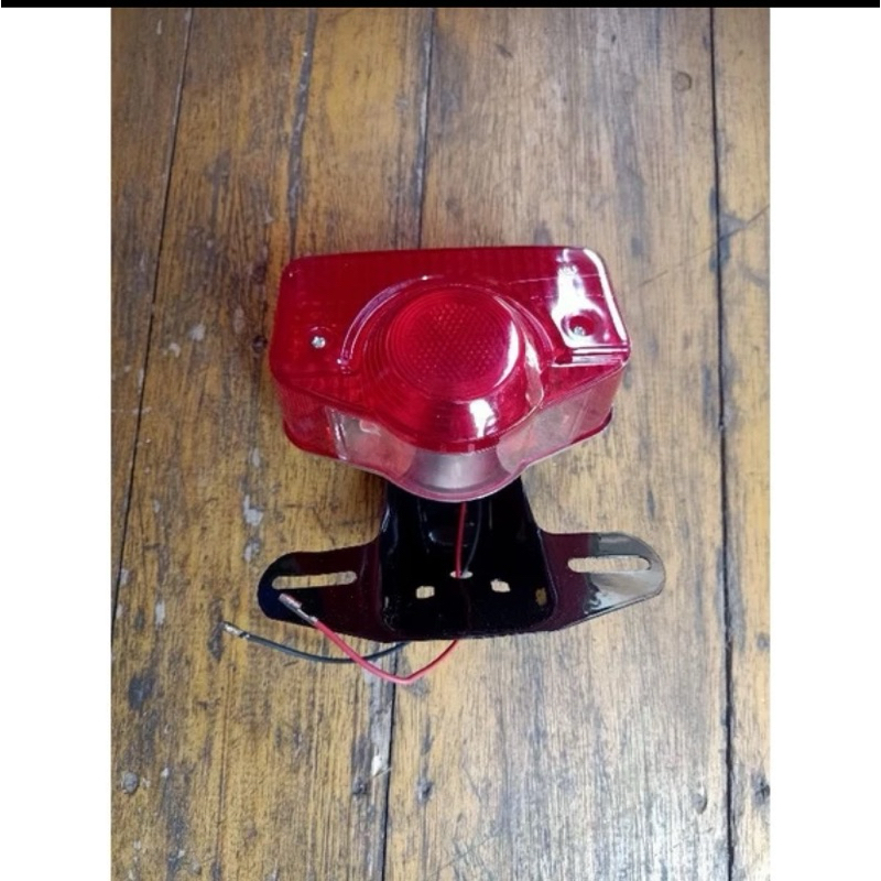 lampu stop lampu belakang honda cb100 cb cb125 plus dudukan plat nomer besi