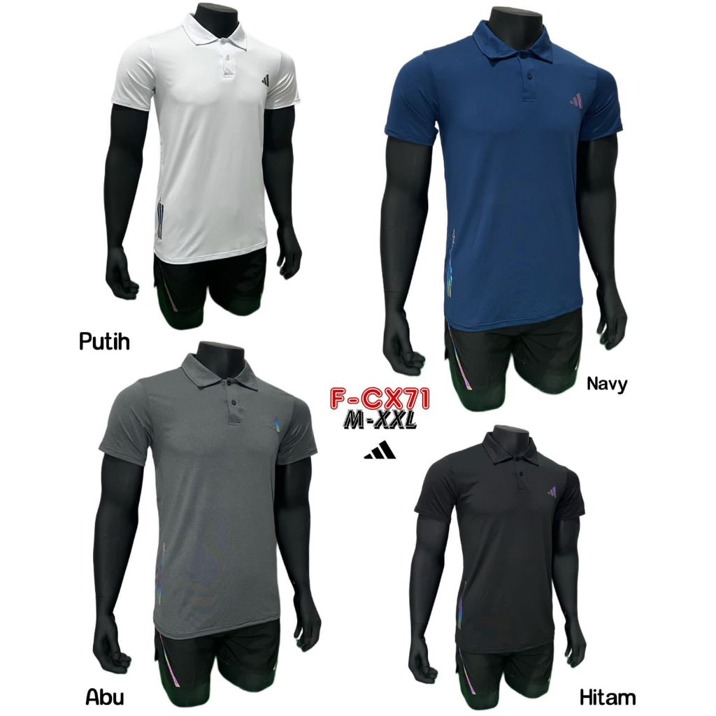 Baju Kerah Impor Adidas