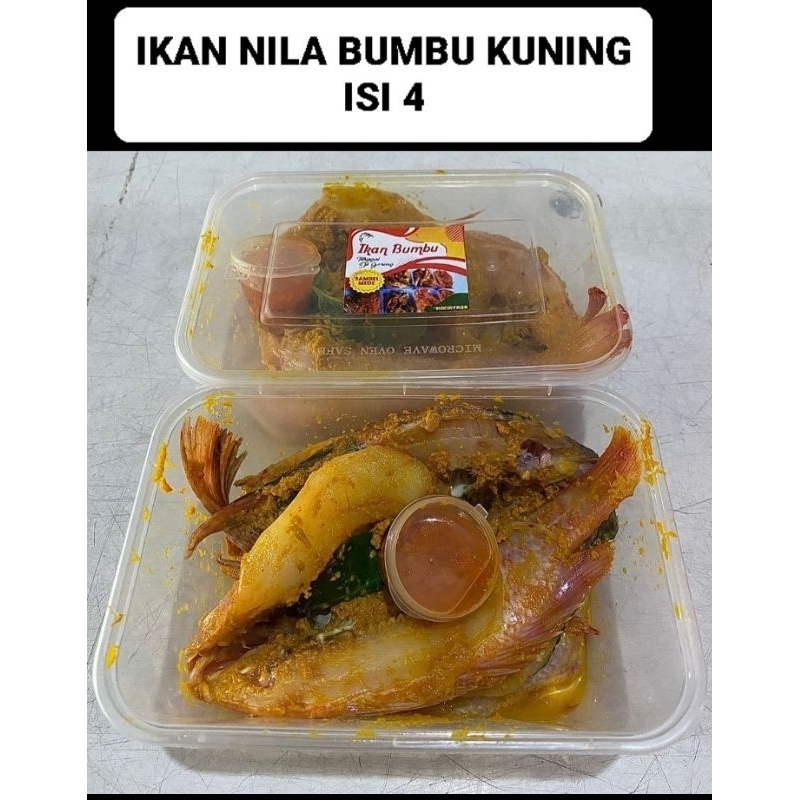 

IKAN NILA BUMBU KUNING FROZEN ISI 4 SAMBEL MEDE