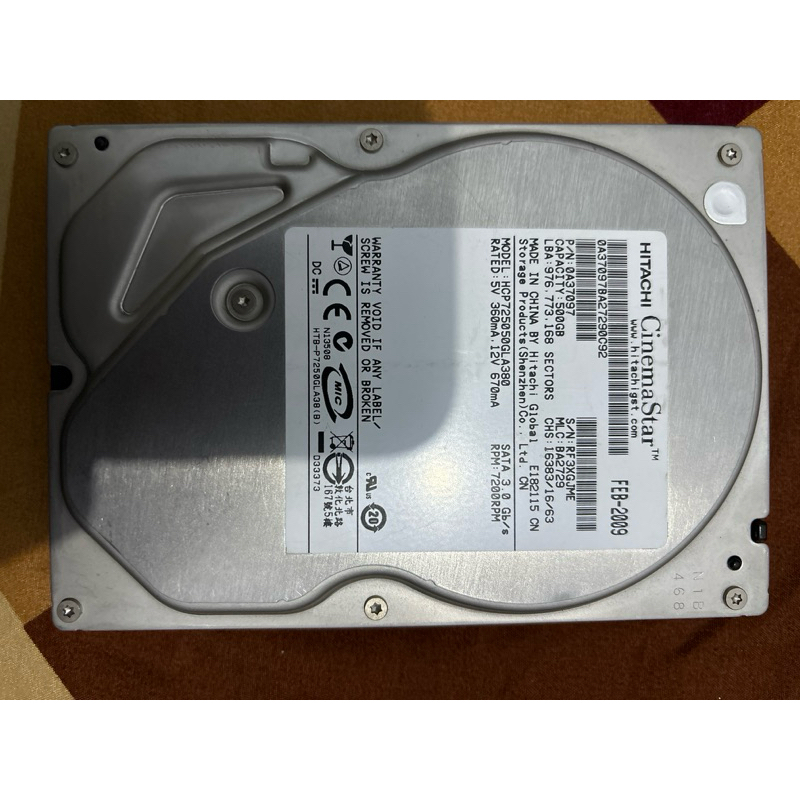 HDD HITACHI 500 GB