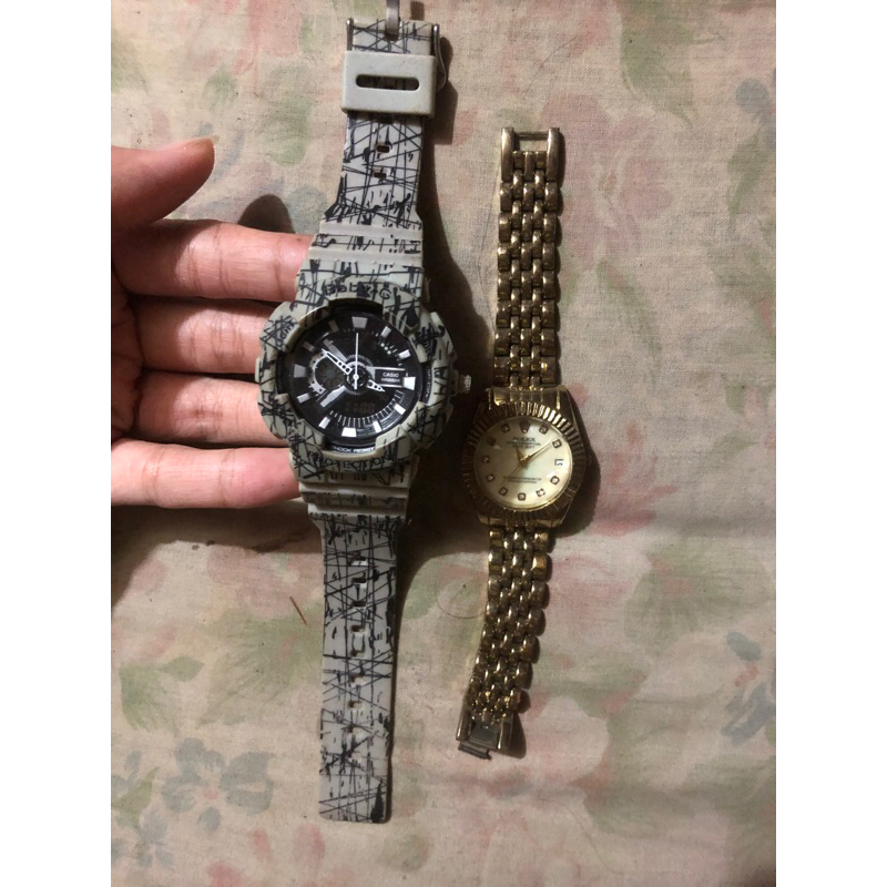 jam tangan Gshok & rolex preloved