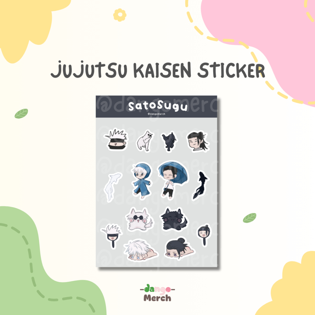 

Satosugu Jujutsu Kaisen A5 Stickers Fanmerch by @dangomerch