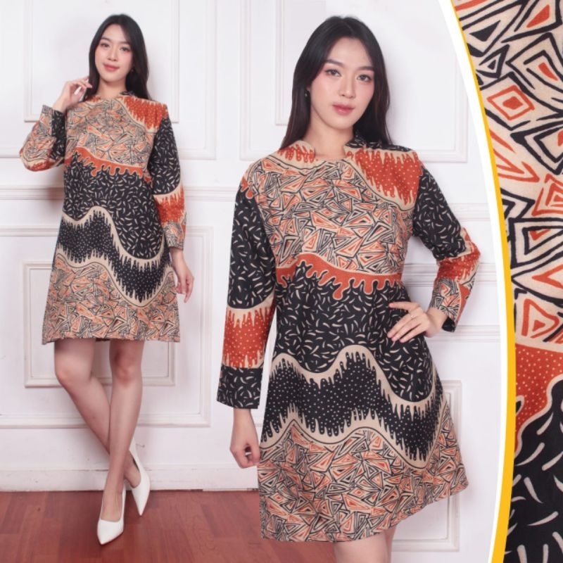 batik-tunik-atasan-semi.dres-model-elegan-warna-pick-biru .dongker-hitam-merah-tera.kota