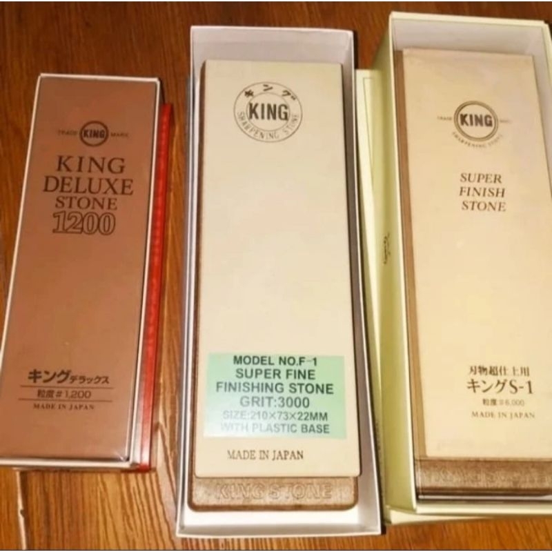 Original Batu Asah King Dluxe Grit 800 Grit 1000 Grit 1200 Grit 3000 Grit 6000 Grit 8000 Batu Asahan