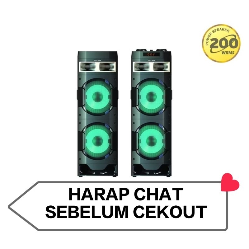 Speaker POLYTRON PAS10DF22 Bluetooth Speaker Aktif Karaoke 10 Inch