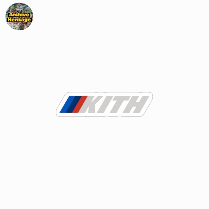 sticker KITH x BMW logo collaboration clothing brand stiker