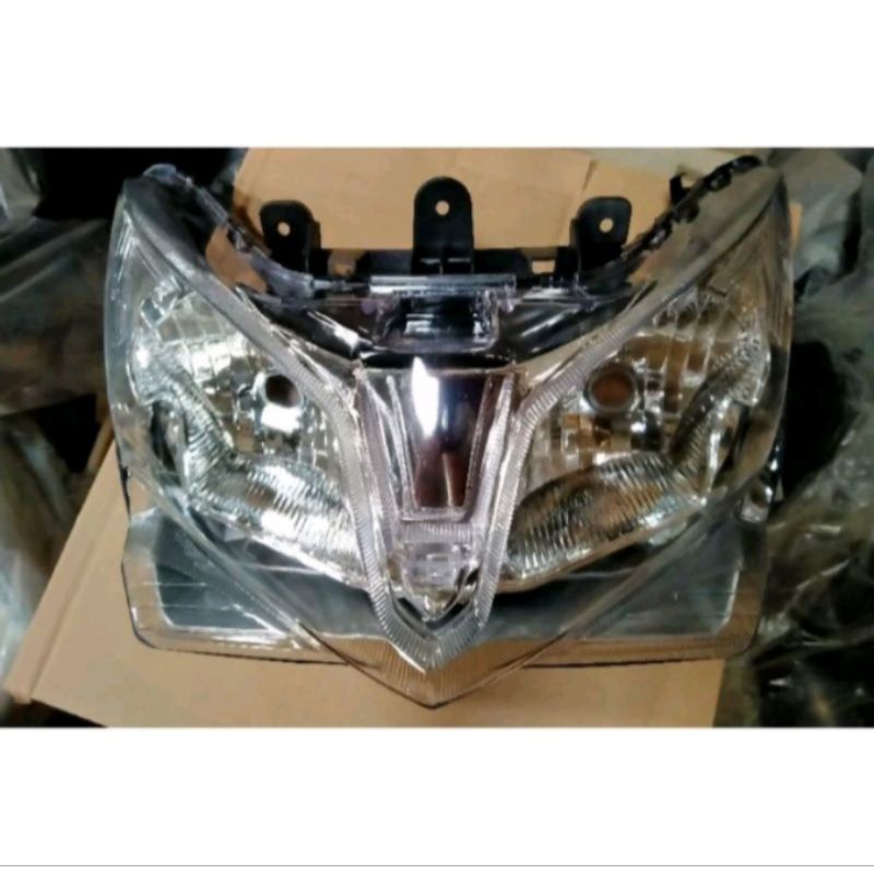 reflektor headlamp plus mika lampu depan vario Tecno 125 2013 komplit