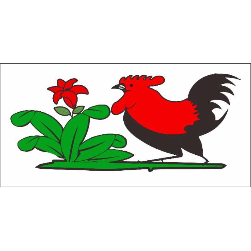 

sticker ayam jago/sticker cutting motor mobil helm