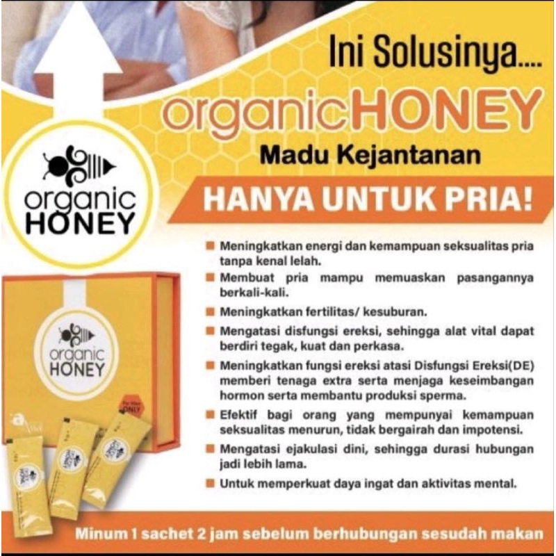 

Madu Organic Honey sachet Original 1 Box 24 Sachet
