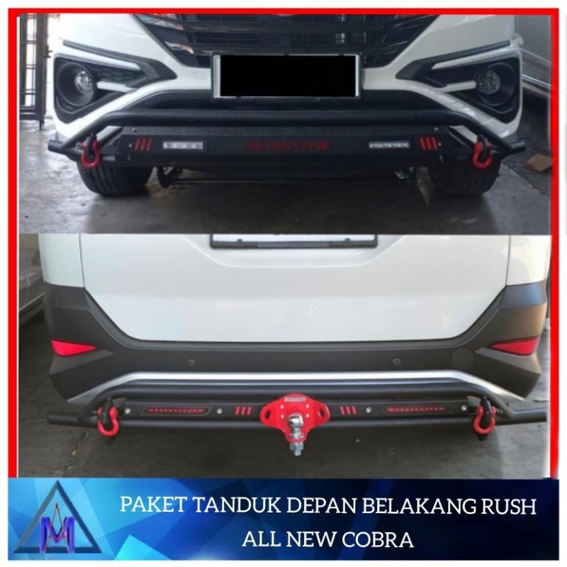 Paket Tanduk Depan Belakang Rush Terios All New Cobra Bumper Depan Belakang Rush All New Cobra