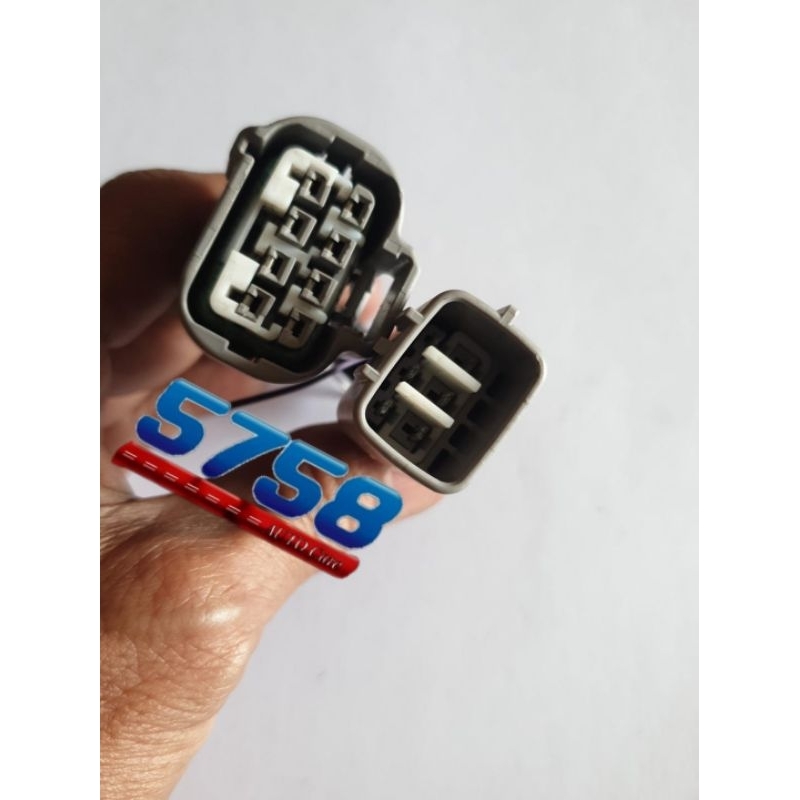 Soket headlight male female Extension adaptor Upgride pin 6 + 8 original Toyota new fortuner VRZ GR 