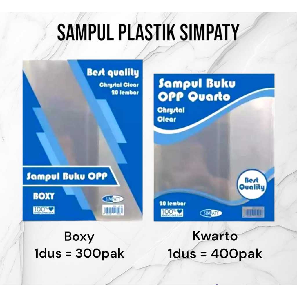 

SAMPUL BUKU PLASTIK SIMPATI SORONG TANPA LEM