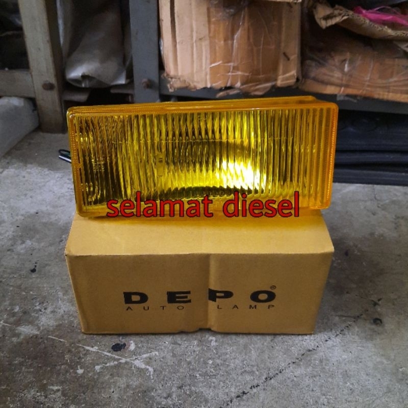 LAMPU PALANG BEMPER KABUT FOG LAMP FOGLAMP FUSO TRUCK PS190 PS220 6D22 8DC9 8DC10 DEPO mlo-mxxp