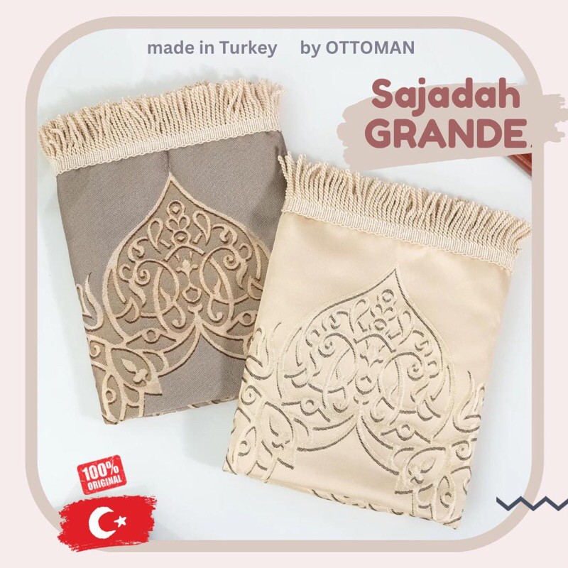Sajadah Turki GRANDE By OTTOMAN IPEK | Sajadah turkey | Sajadah turki premium | Sajadah mewah | Saja
