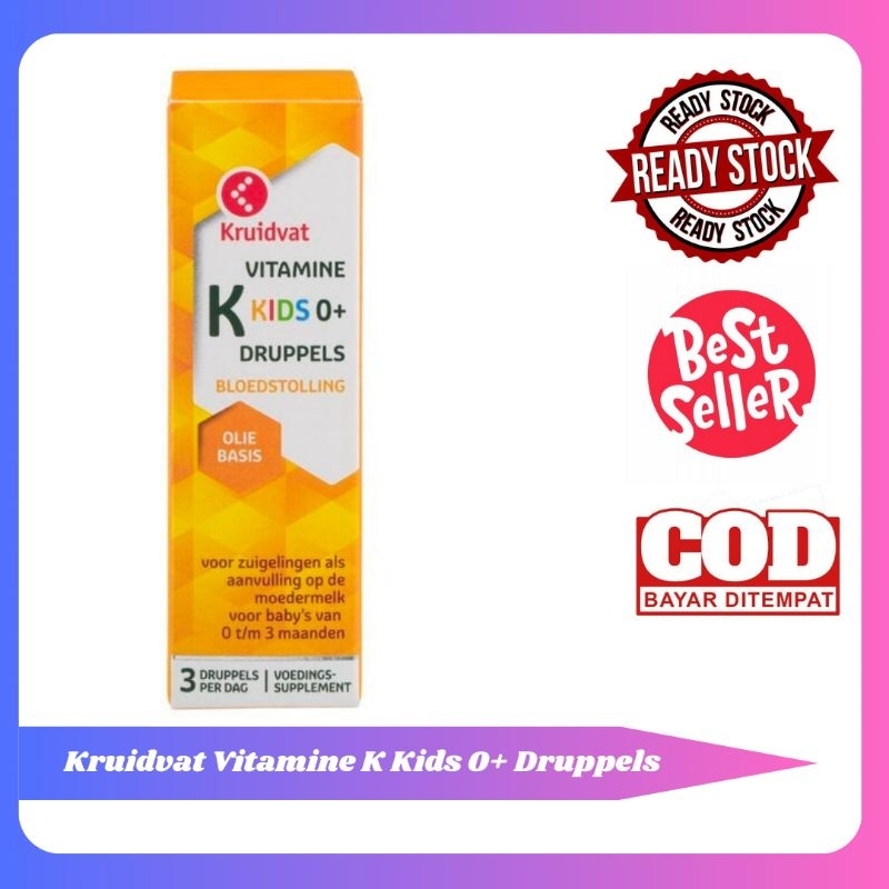 Kruidvat Vitamin K untuk Anak 0+ | Kruidvat Vitamine K Kids 0+