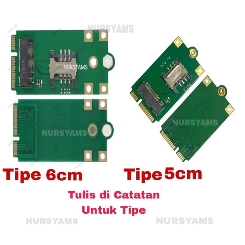 Ngff m.2 key b to Mini pcie Adapter Converter Untuk Modul 4G wwan NGFF M.2