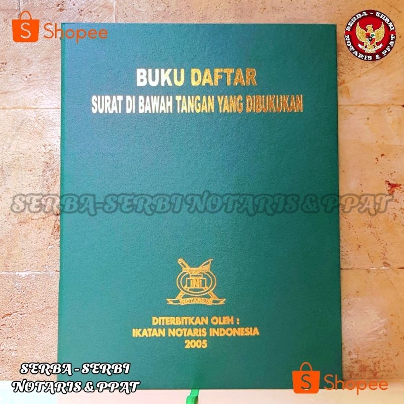 

Buku daftar surat di bawah tangan yang dibukukan buku warmeking