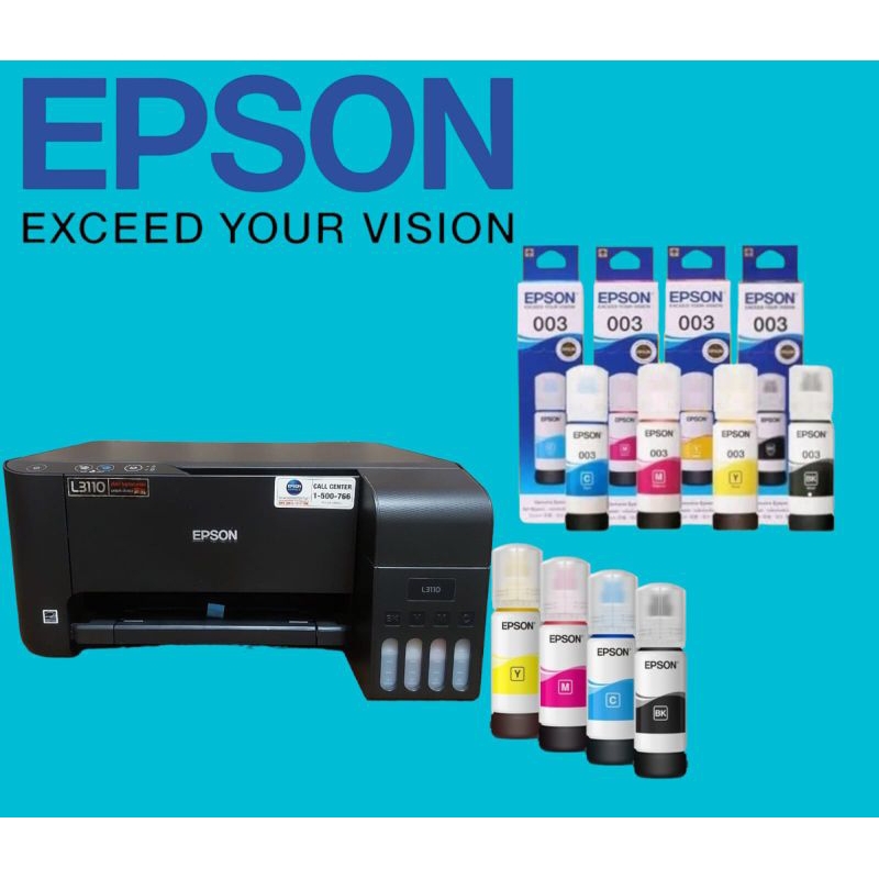 TINTA EPSON 003 1 SET L3210 L3110 L3150 L5290