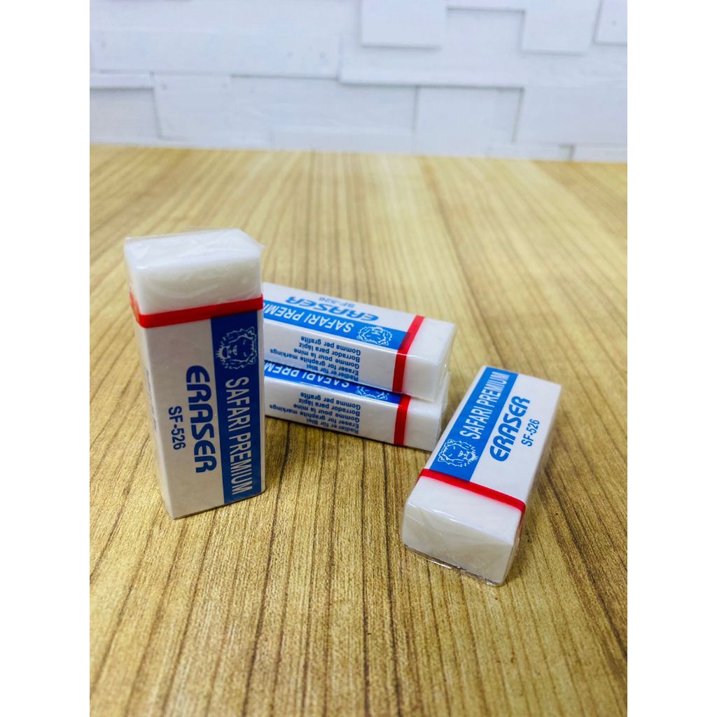 

{1pc}Eraser / Penghapus Hapusan Setip Karet Premium Putih merk Safari 526