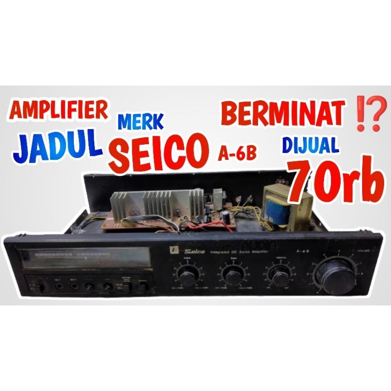 AMPLIFIER JADUL MERK SEICO TYPE A-6B SECOND
