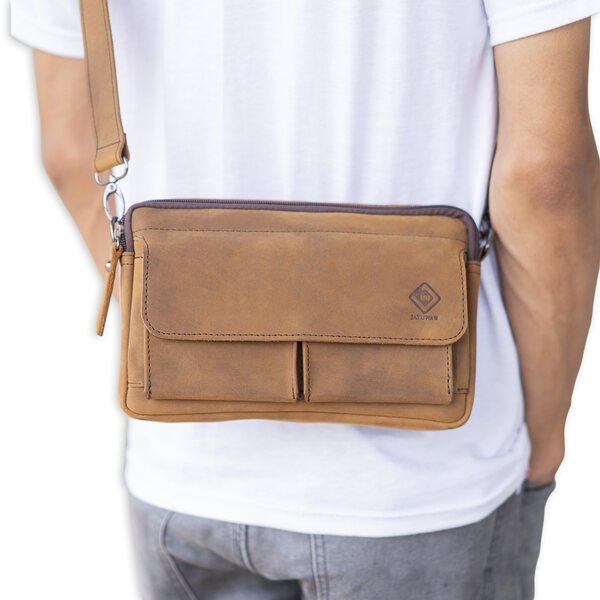 Clutch SLB Kulit Asli 2 Fungsi