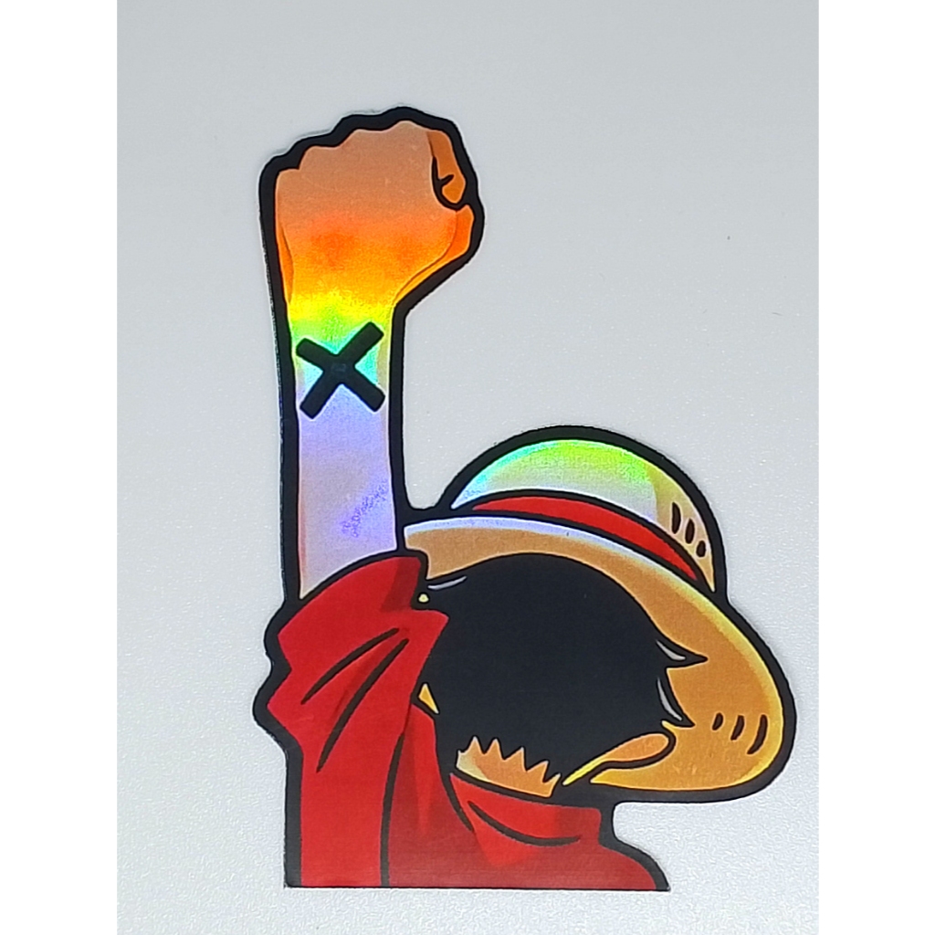 

Sticker hologram Anime One Piece size 7cm cocok untuk helm, laptop, case hp dll.
