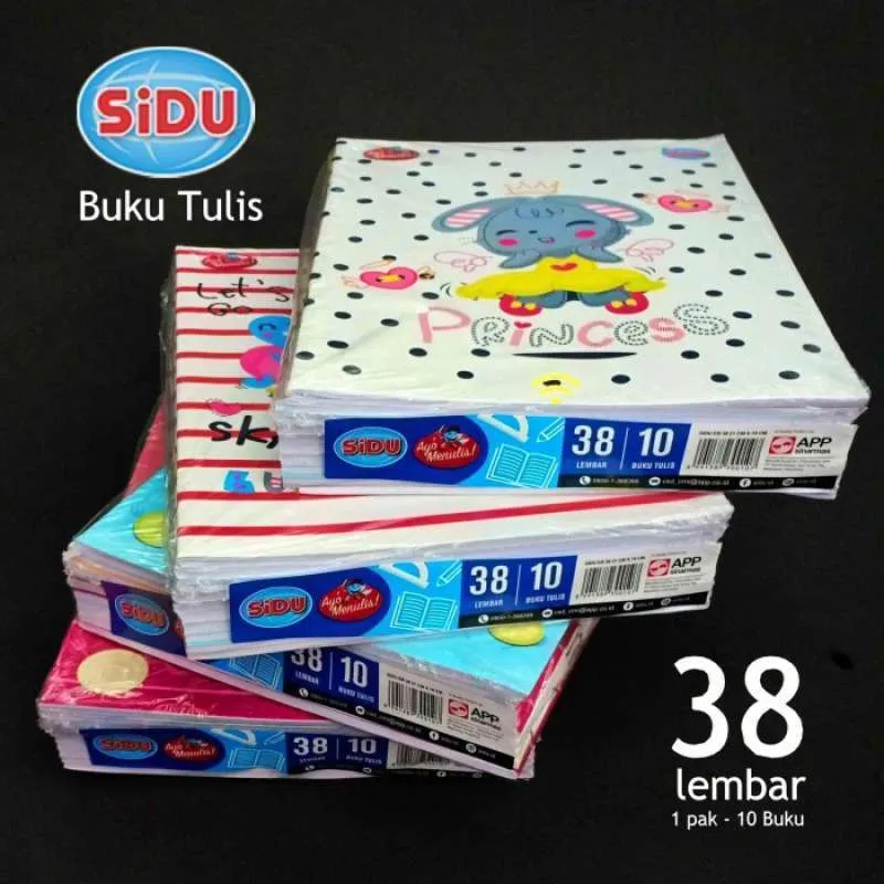 

1 (PAK) Buku Tulis SIDU 38 / Buku Tulis Sinar Dunia 38 Lembar 10 pcs/ Buku Tulis Murah