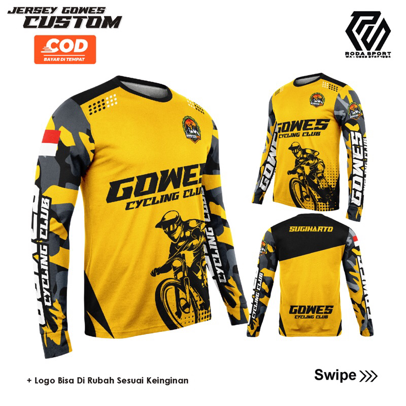 JERSEY GOWES MTB CUSTOM DESIGN FULL PRINTING